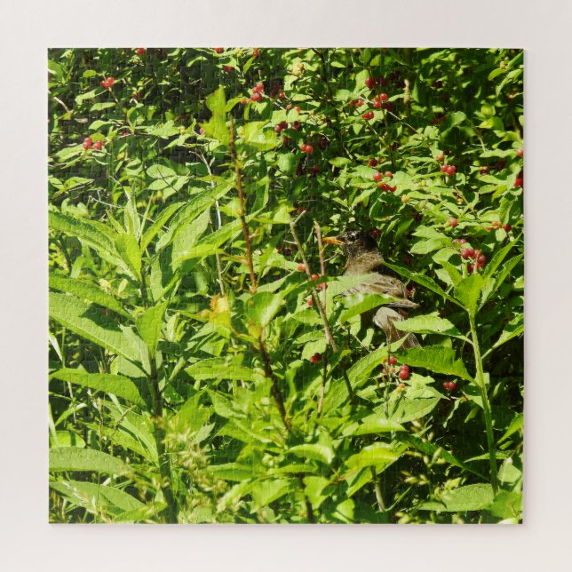 Hiding Robin Jigsaw Puzzle (Vertical)
