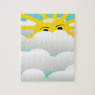 HIDING SUN JIGSAW PUZZLE