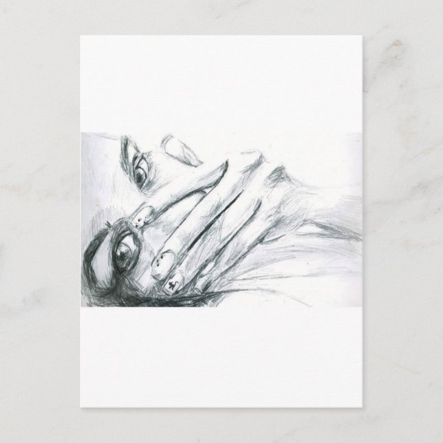 Hiding the Smile Postcard (Front)