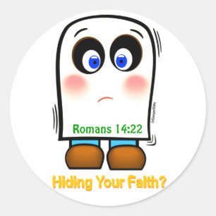 Hiding Your Faith? Classic Round Sticker
