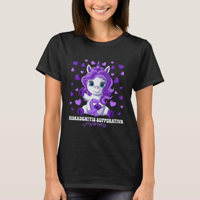 Hidradenitis Suppurativa Awareness Month Purple Ri T-Shirt (Front)