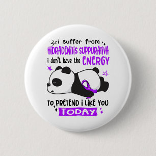 Hidradenitis Suppurativa Awareness Month Ribbon 6 Cm Round Badge