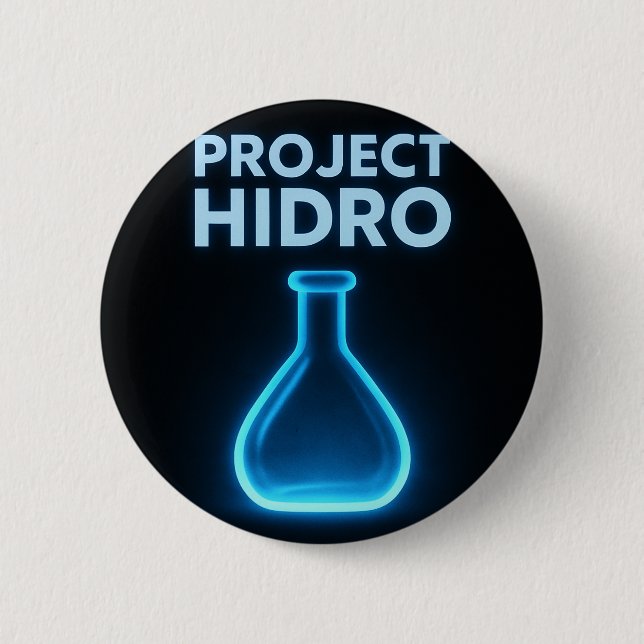 Hidro Brooch Project 6 Cm Round Badge (Front)