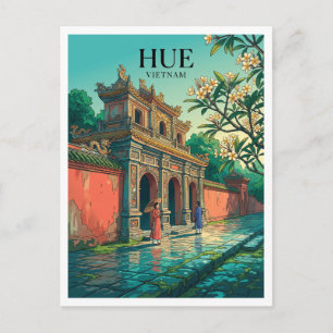 Hien Nhon Gate, Hue Imperial City Vietnam Travel Postcard