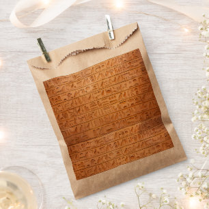 Hieroglyph Ancient Egypt Language Engraved Text Favour Bags