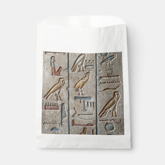 Hieroglyph Ancient Egypt Language Engraved Text    Favour Bags (Front)