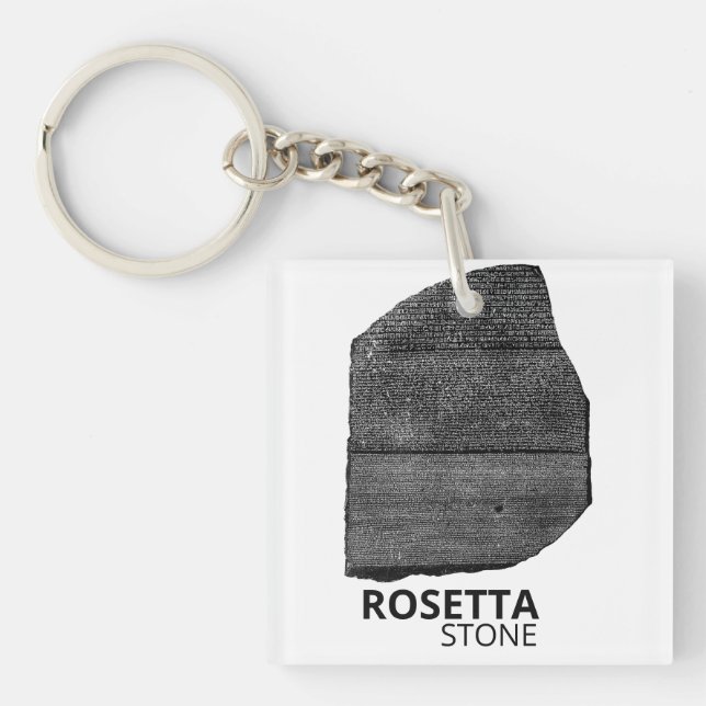 Hieroglyph Ancient Egypt Language Engraved Text    Key Ring (Front)