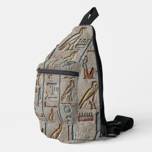 Hieroglyph Ancient Egypt Language Engraved Text    Sling Bag