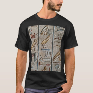 Hieroglyph Ancient Egypt Language Engraved Text    T-Shirt