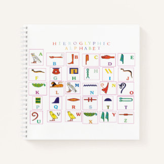 Hieroglyphic Alphabet Notebook