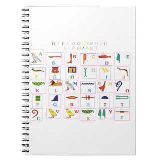 Hieroglyphic Alphabet Notebook