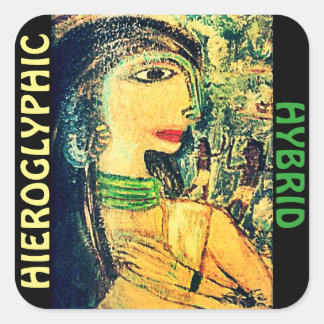 HIEROGLYPHIC HYBRID SQUARE STICKER