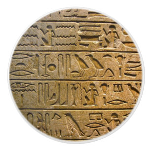 Hieroglyphics Ceramic Knob