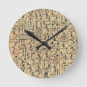 Hieroglyphics Clock