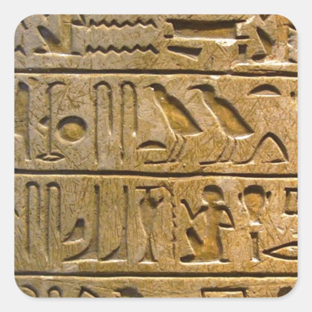 Hieroglyphics Square Sticker (Front)