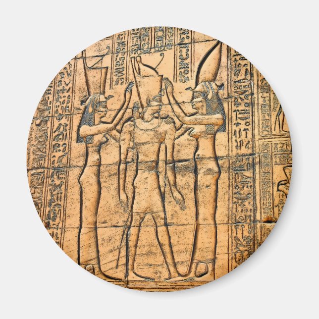 Hieroglyphs at Edfu Temple, Egypt Magnet (Front)
