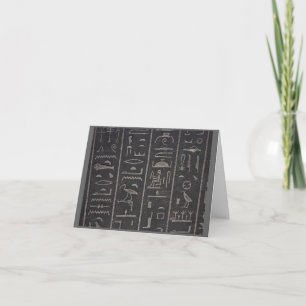 hieroglyphs thank you card