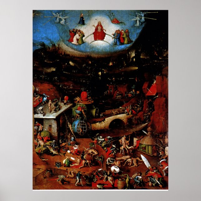 Hieronymous Bosch's The Last Judgement Poster (Front)
