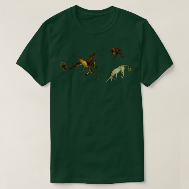 Hieronymus Bosch  Beasts Of Paradise  T-Shirt (Design Front)