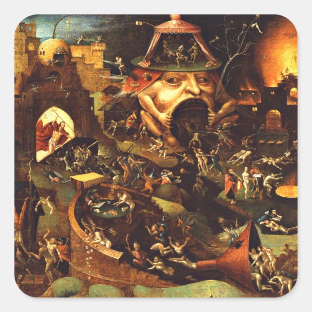 Hieronymus Bosch Christ In Limbo Square Sticker (Front)