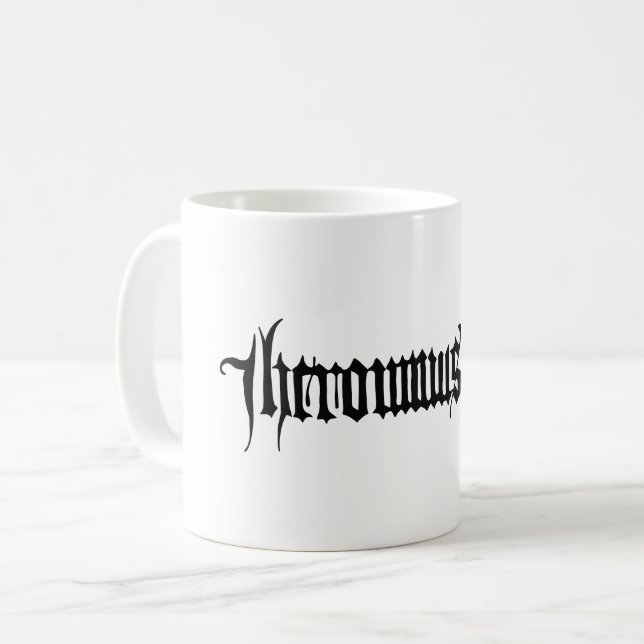 Hieronymus Bosch signature Coffee Mug (Front Left)
