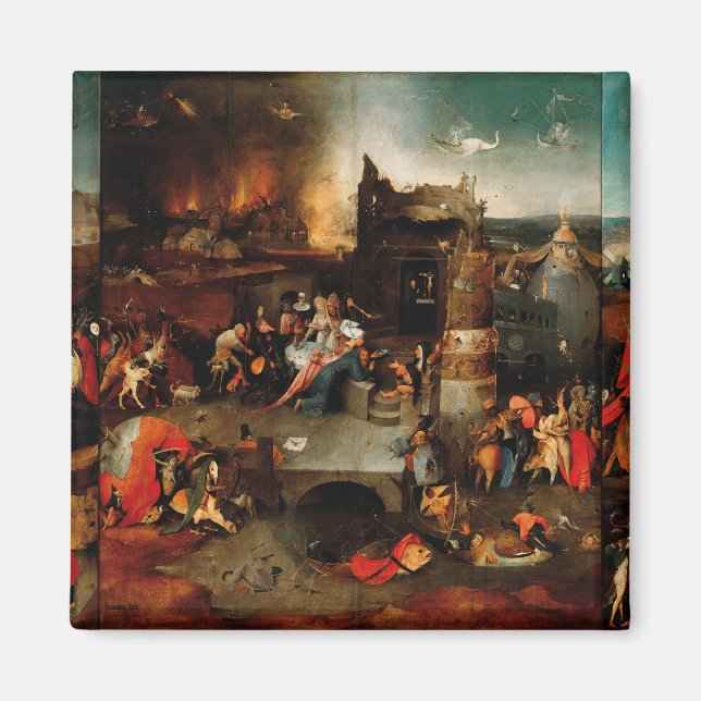 Hieronymus Bosch - Temptation Of Saint Anthony Magnet (Front)