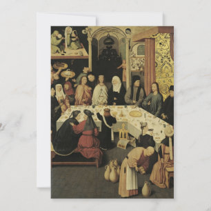 Hieronymus Bosch - The Marriage Feast at Cana Invitation