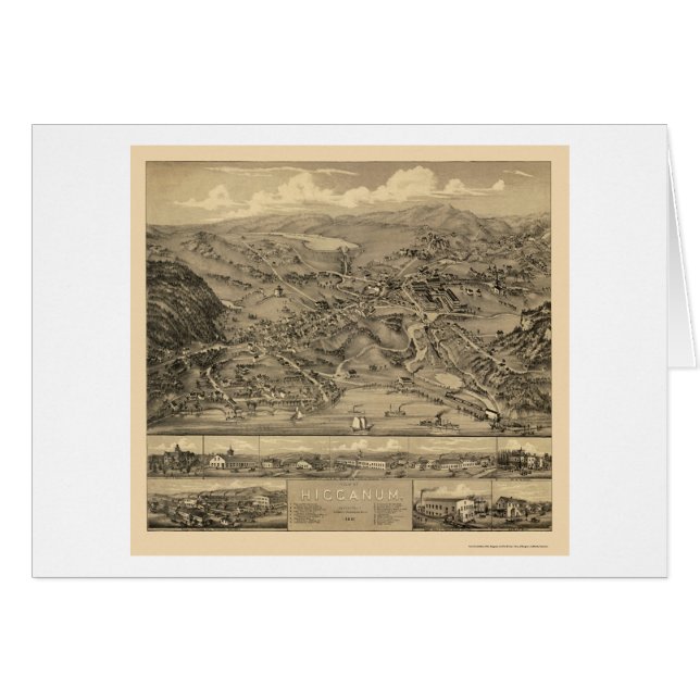 Higganum, CT Panoramic Map - 1881 (Front Horizontal)