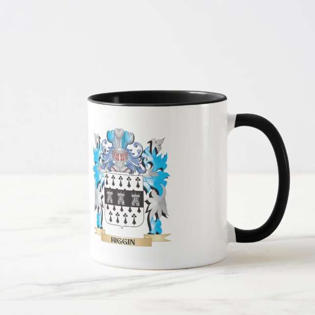 Higgin Coat of Arms - Family Crest Mug (Right)