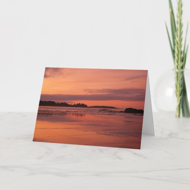 Higgins Beach Sunrise Greeting Card (Front)