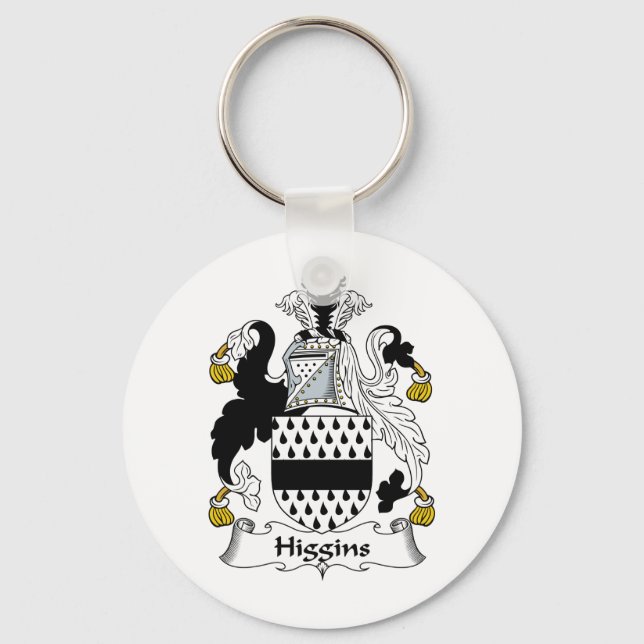 Higgins Family Crest Key Ring (Front)
