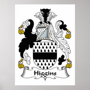 Higgins Family Crest Poster