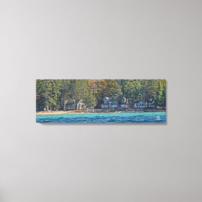Higgins Lake house No. 47 Canvas Print (Front)