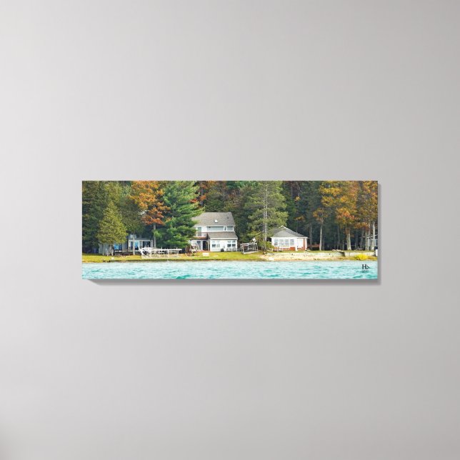 Higgins Lake house No. 64 Canvas Print (Front)