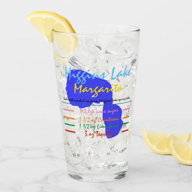 Higgins Lake Margarita Glass (Front Ice)