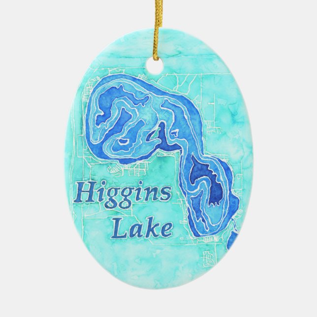 Higgins Lake Ornament (Front)
