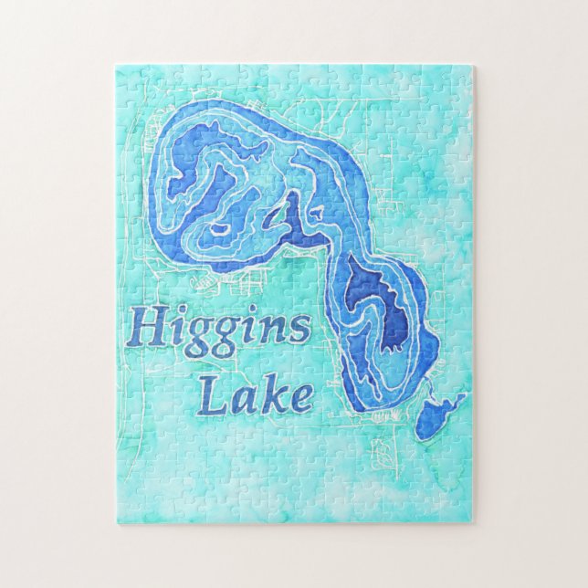 Higgins Lake Puzzle (Vertical)