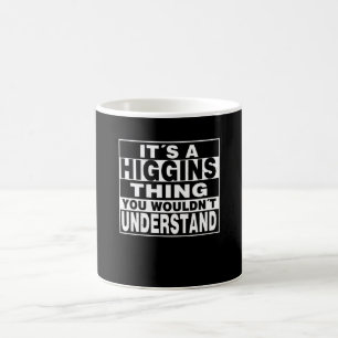 HIGGINS Surname Personalised Gift Coffee Mug