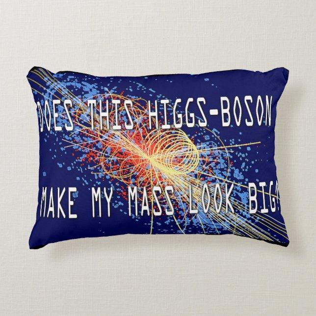 Higgs-Boson Mass Decorative Cushion (Front)