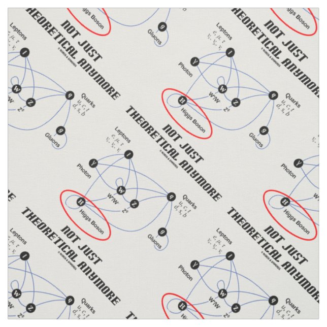 Higgs Boson Not Just Theoretical Anymore Fabric (Swatch)