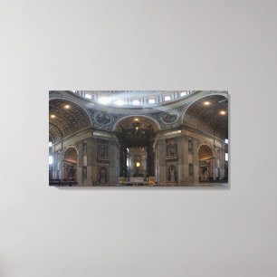 High Alter Saint Peter's Basilica The Baldacchino Canvas Print