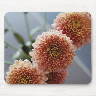 High angle view of flowers in a vase mouse pad