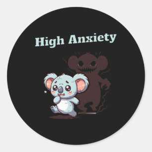 High Anxiety Koala Sticker 