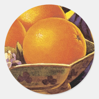 High Ball California Oranges Classic Round Sticker