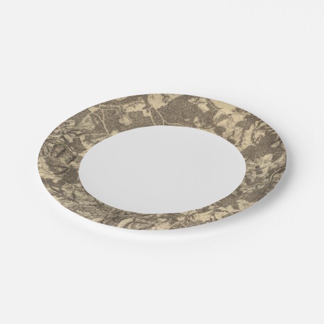 High Bridge and Virginia Paper Plate (Angled)