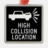 High Collision Location, Traffic Sign, Canada