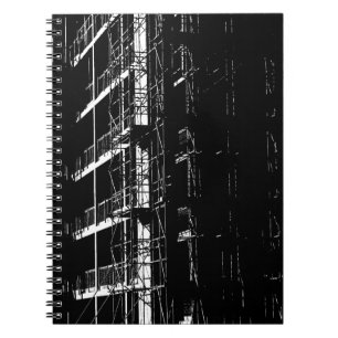 High Contrast Construction Spiral Notebook
