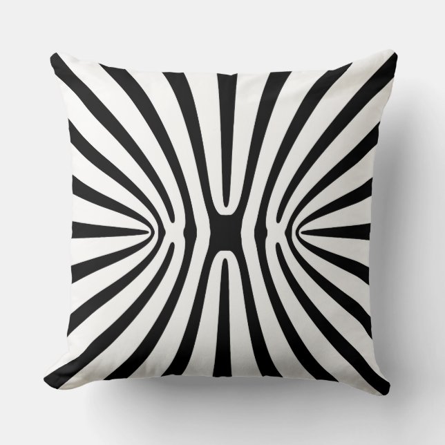 High Contrast Fractal Abstract 140717 Cushion (Front)