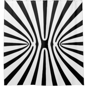 High Contrast Fractal Abstract 140717 Shower Curtain