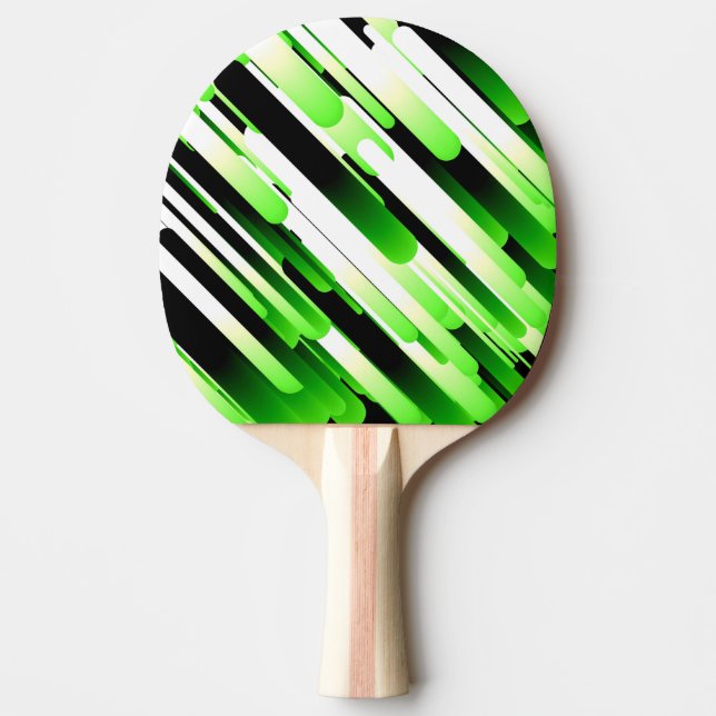 High contrast green ping pong paddle (Front)